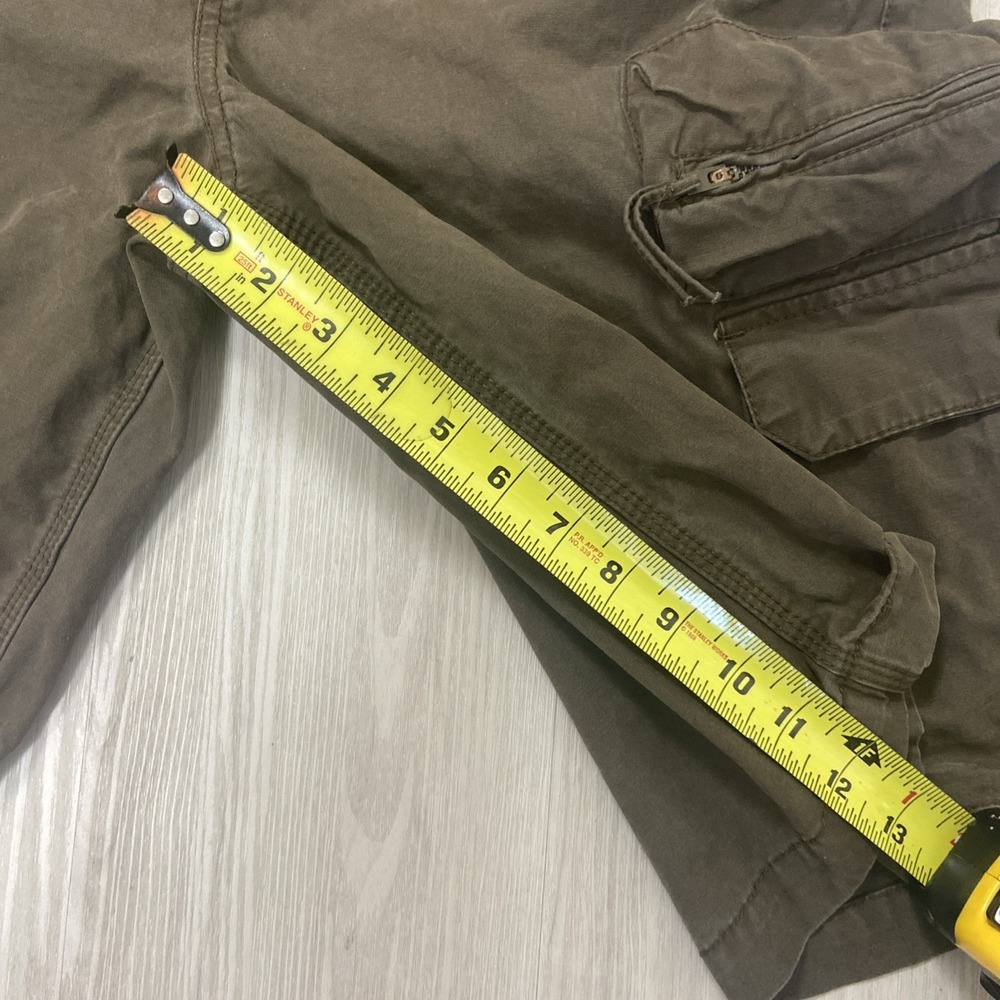 Old Navy Surplus Company Cargo Shorts Mens 36 Brown Heavy Y2K Military 2008 - Picture 7 of 11